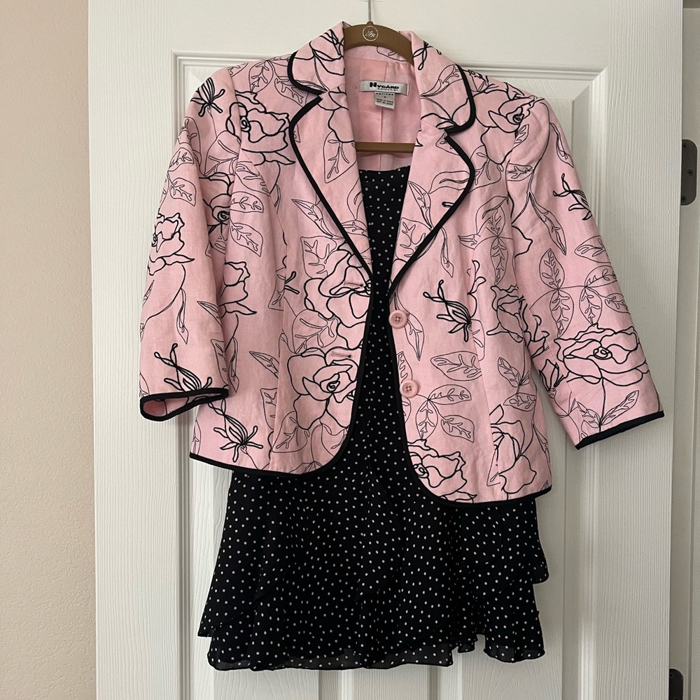 Black & Pink Skirt Set SZ 4P